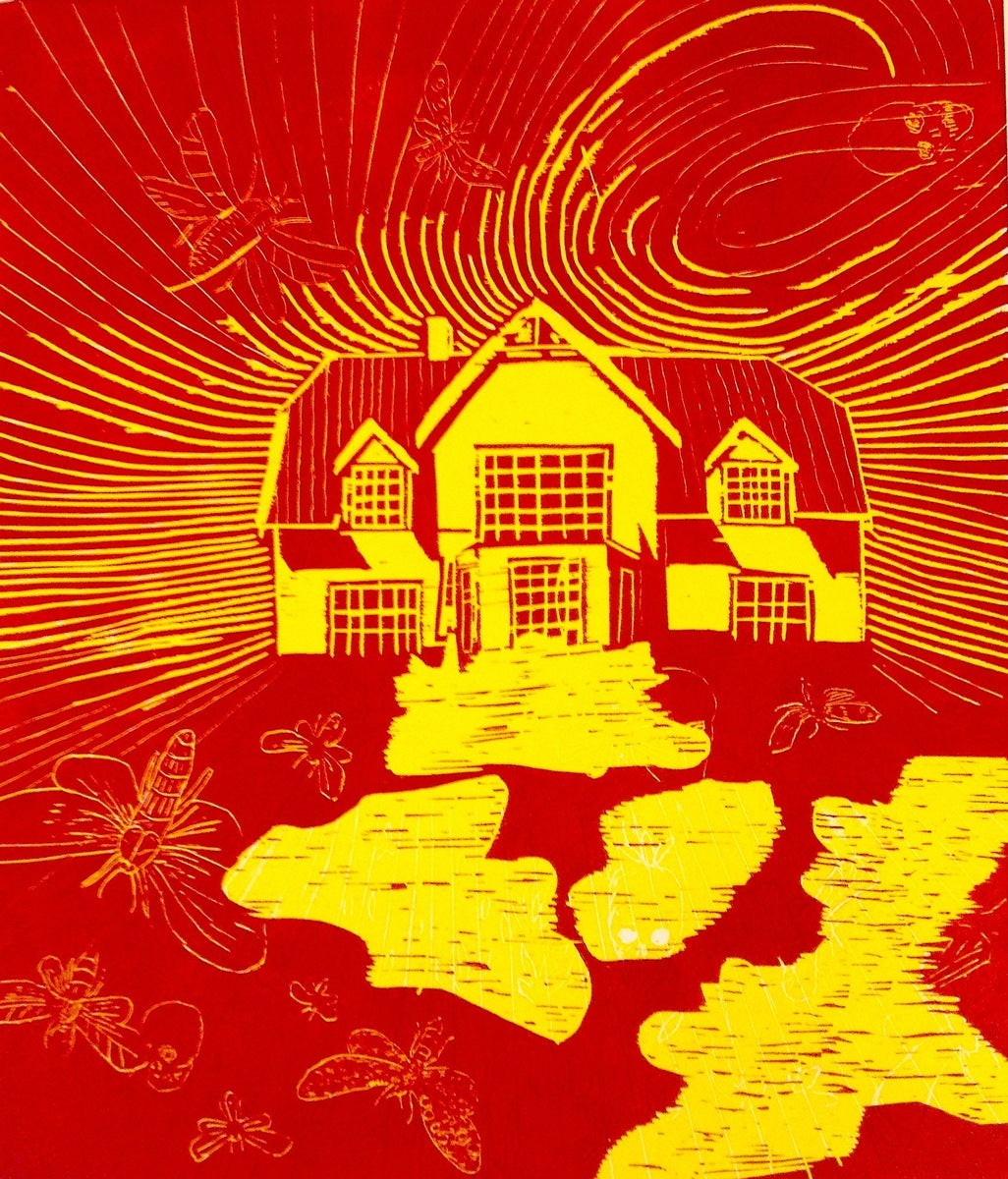 Untitled (Rødt/gult hus)