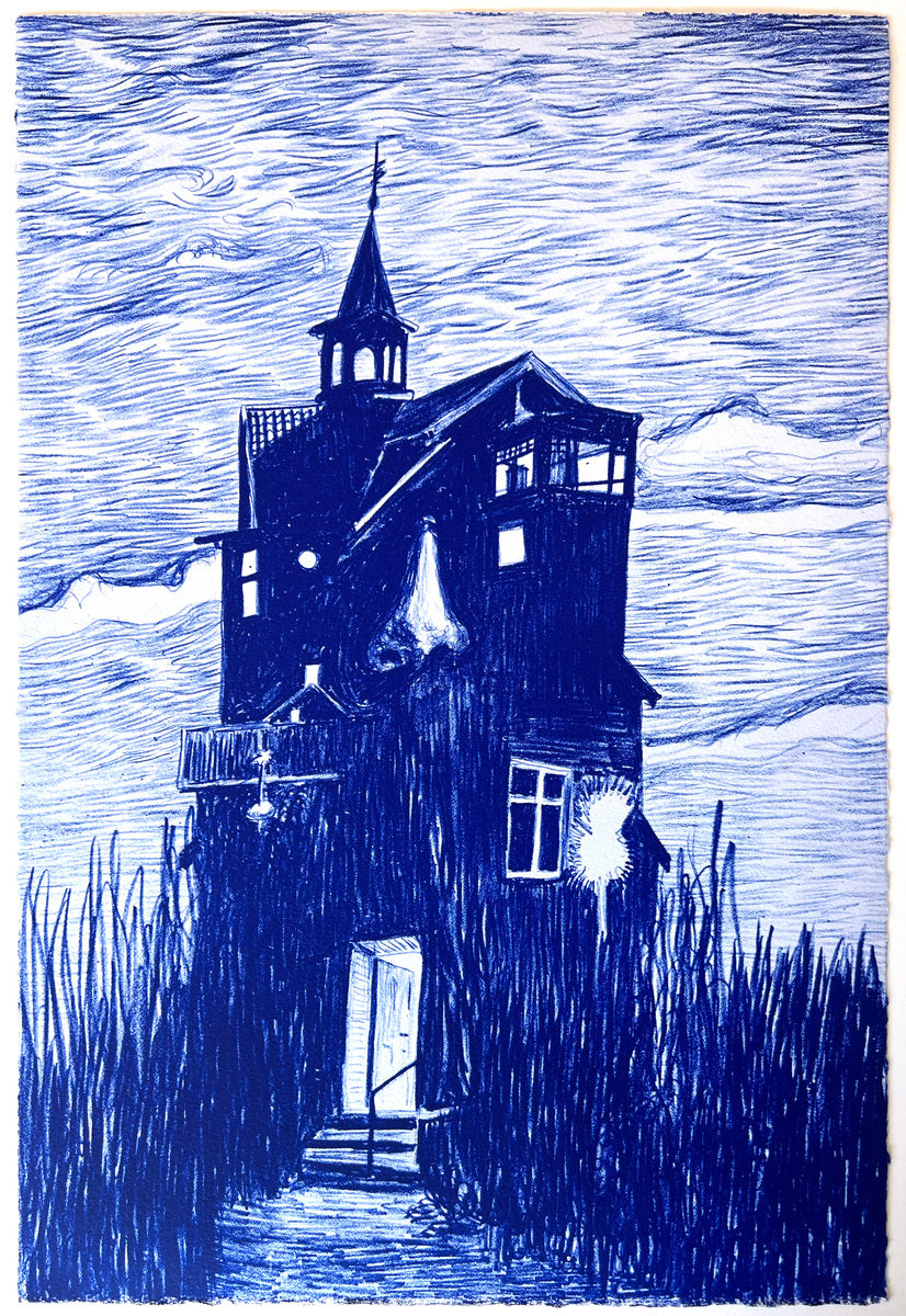Dream within a Dream (house, blue)
