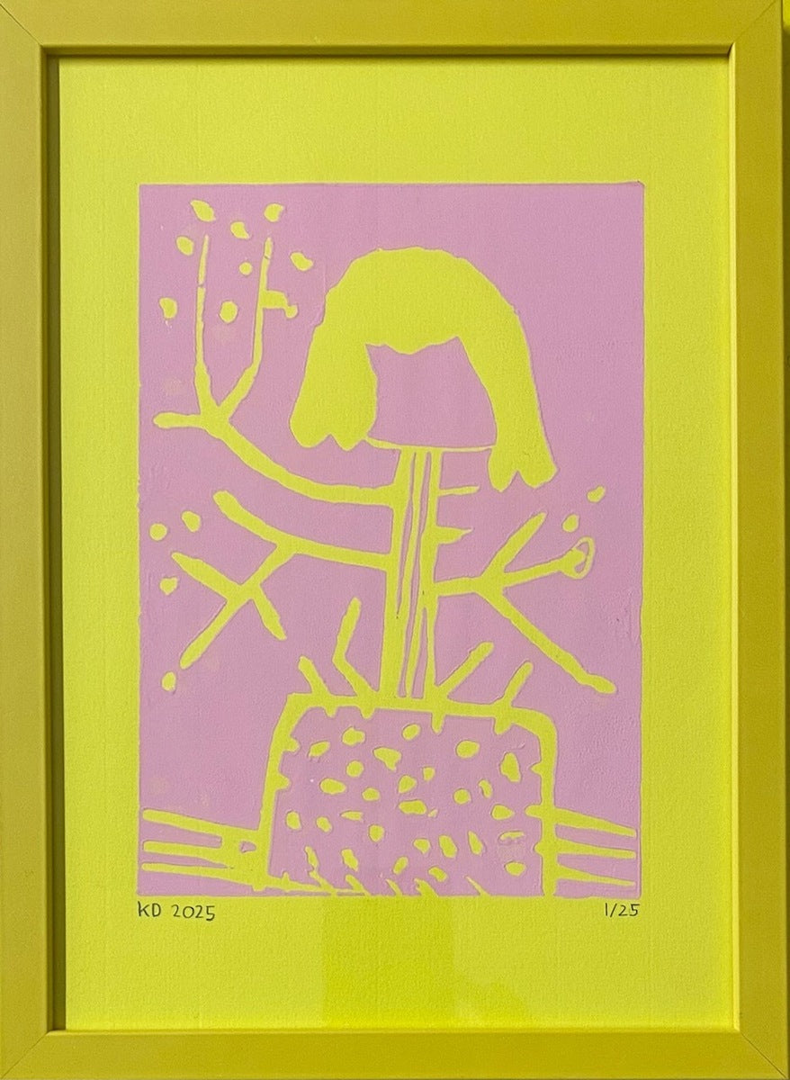 'Vinter blomst' yellow & pink