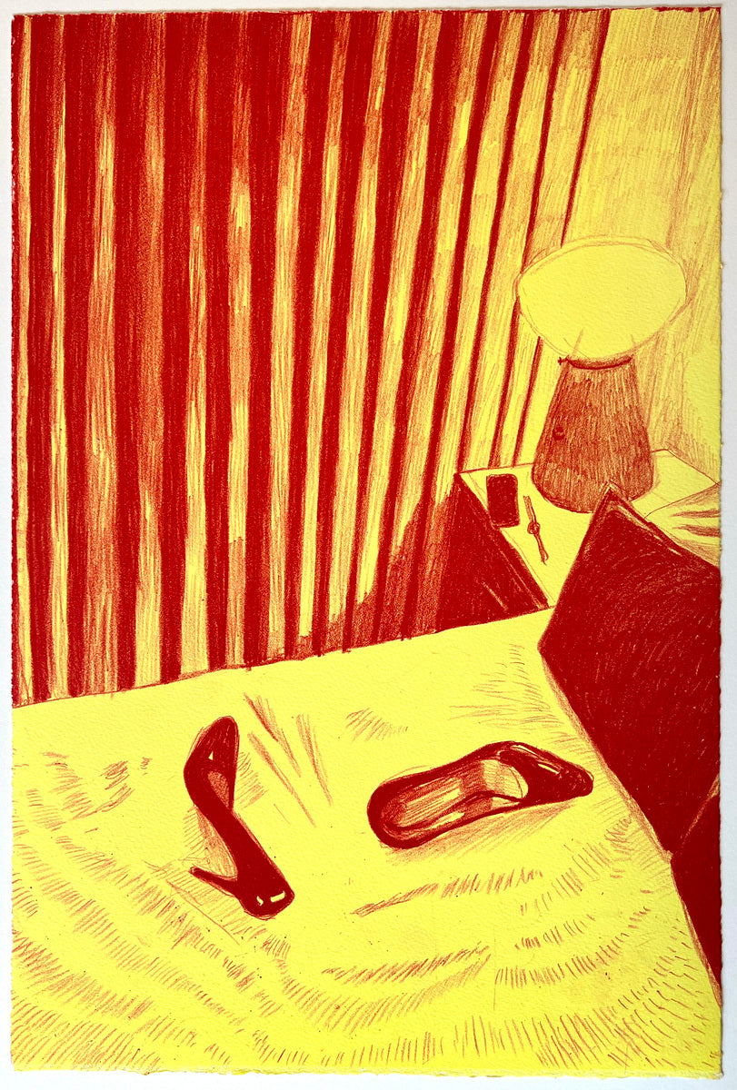 Dream within a Dream (shoes, red/yellow)