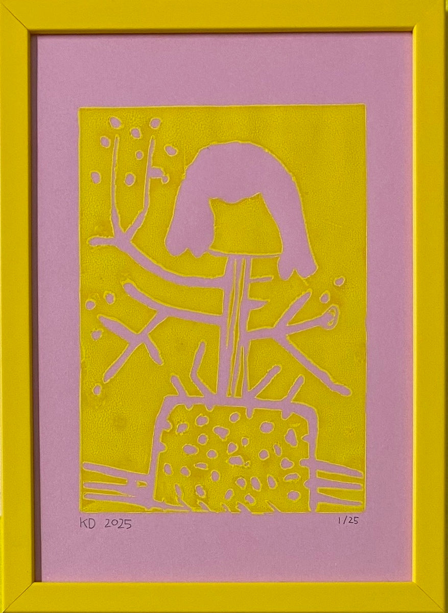 'Vinter blomst' yellow & pink